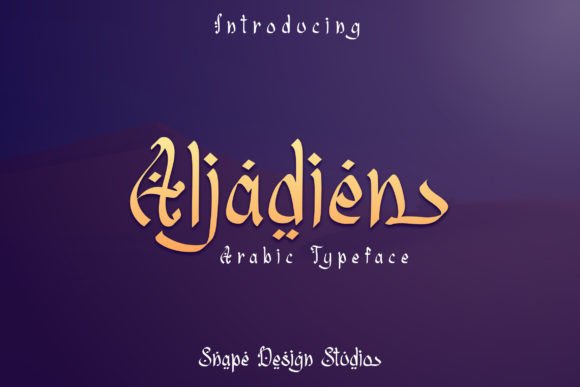 Aljadien: A Display Font for Sophisticated Campaigns