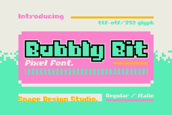 Bubbly Bit: The Retro Pixel Font That Elevates Your Digital Brand