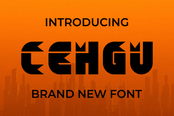 Cehgu: A Bold Display Font for Editorial Design