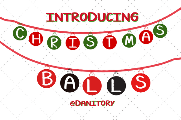 Christmas Balls: A Festive Font for Branding