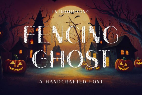 Fencing Ghost: A Display Font for Spooky Campaigns