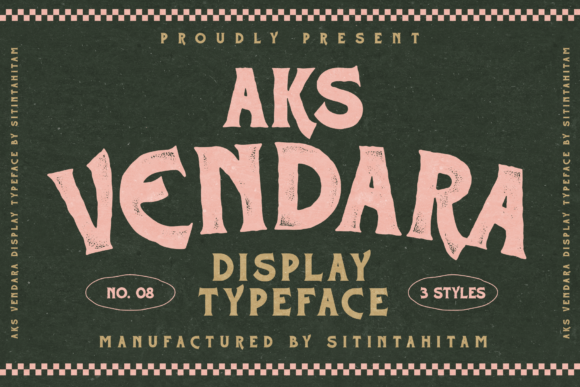 Font Choice That Speaks Vinta: Aks Vendara in Action
