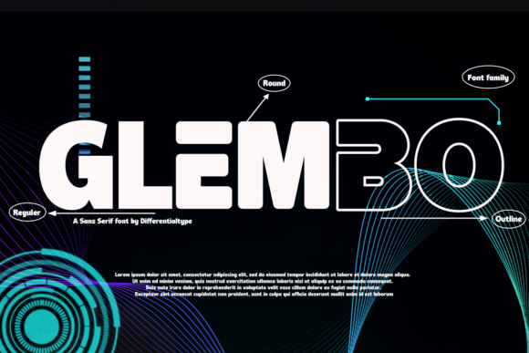 Glembo: A Bold Sans Display Font for Creative Makers