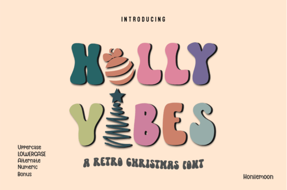 Holly Vibes: A Festive Display Font for Web Design