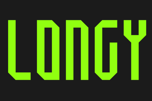 Longy: A Bold Display Font for Crafters and Designers