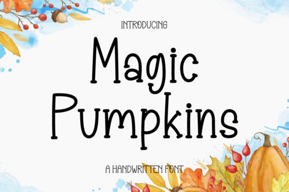 Magic Pumpkins: A Display Font for Editorial Charm