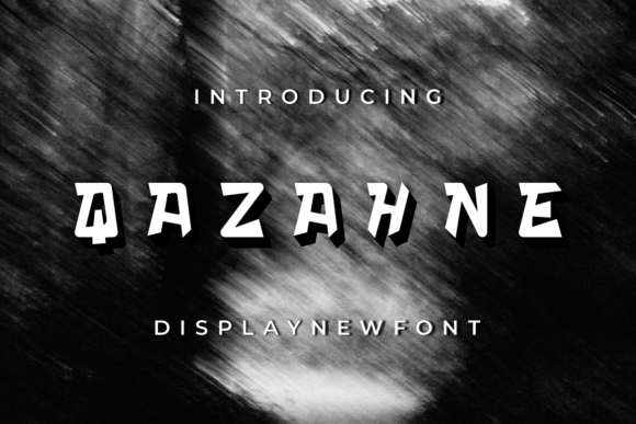 Qazahne: A Playful Display Font for Editorial Creativity