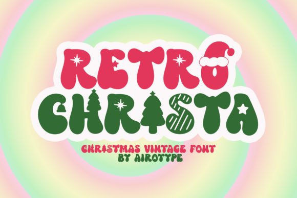 Retro Christa: A Font That Brings Holiday Magic to Every Project