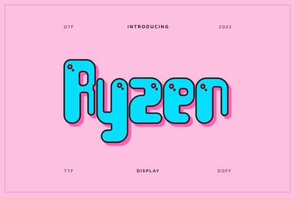Ryzen: A Cheerful Display Font for Branding That Feels Human