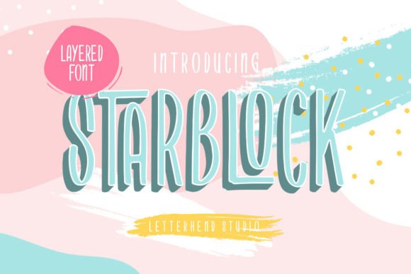 Starblock: A Playful Font for Creative Branding
