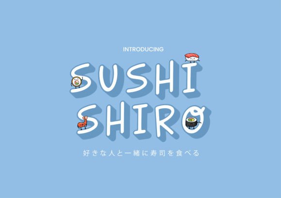 Sushi Shiro: A Playful Display Font for Editorial Impact