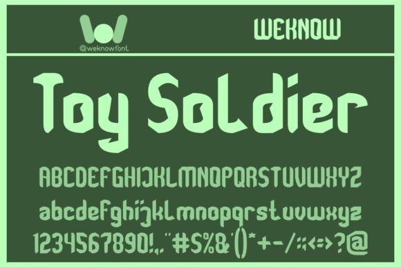 Toy Soldier: A Versatile Display Font for Editorial Design