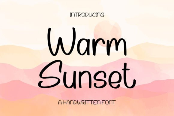 Warm Sunset: A Handwritten Font for Memorable Branding