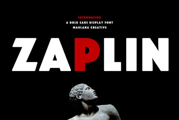 Zaplin: A Bold Display Font for Crafters and Product Creators